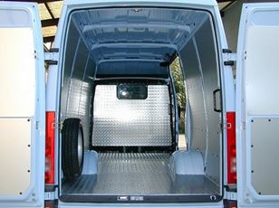 Floor and wall liners on Daily Iveco